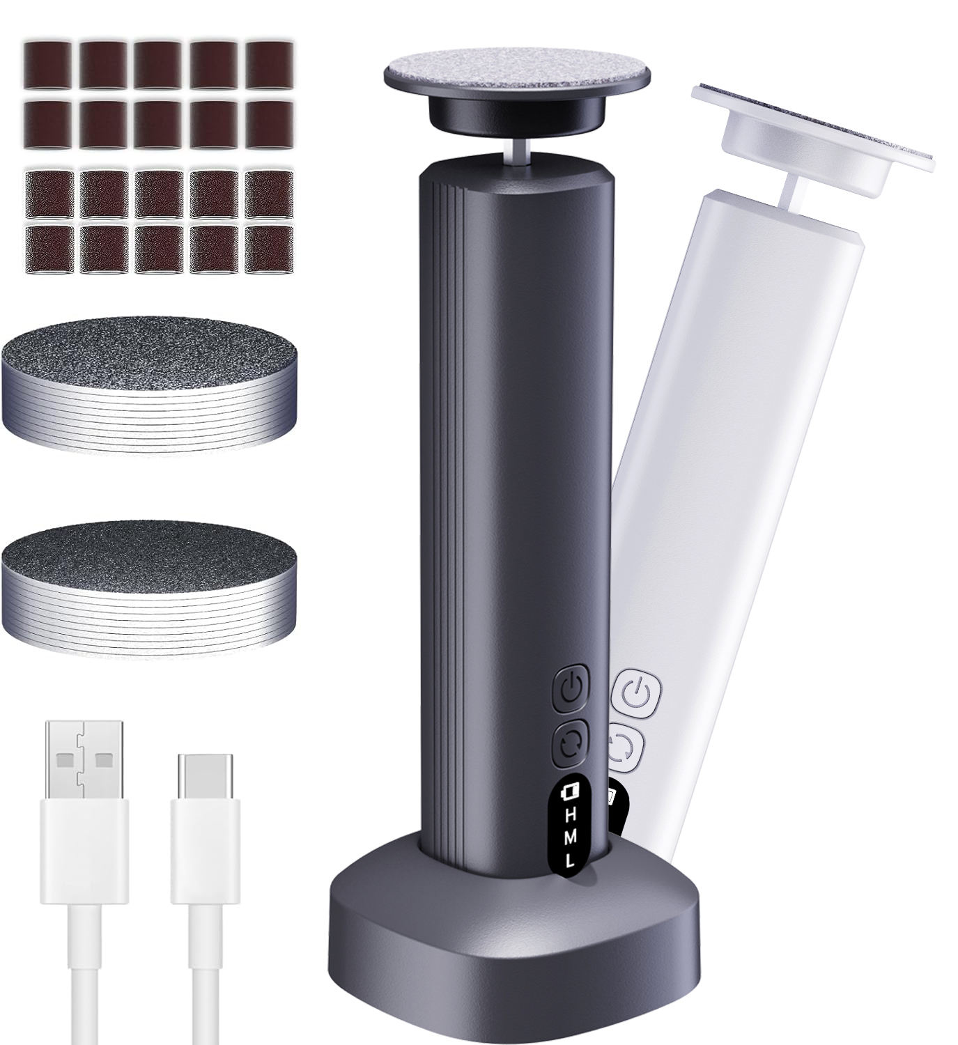 Electric Pedicure Tools Foot Care File Heels Remove Hard Cracked Dead Skin Callus Remover Feet Foot Files Clean Care Machine