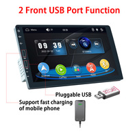 Single Din 9 pouces écran tactile capacitif double port Usb avant filaire Carplay Android Auto Mp5 autoradio