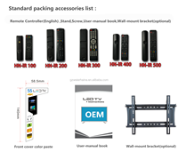 Haina télévision led sans cadre smart tv 32 43 50 55 pouces DVB-T numérique T2/S2 tv Android avec wifi
