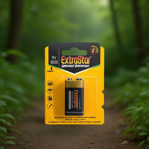 Batterie ExtraStar 9V 340mAh Alcaline Lunga Durata Confezione da 12 - Product Image 2