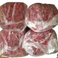 Topkwaliteit IQF diepvries frambozen, zoete smaak, hele vruchten, geconserveerd in siroop, bulk export uit China.