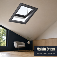 Fenêtre de toit fixe en aluminium architectural 6063-T5 avec isolation thermique pour cuisine et villas d'élite
