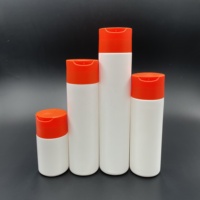 Bouteille de shampooing en plastique avec logo personnalisé 100ml 200ml 250ml 300ml Récipient HDPE mat et doux au toucher pour emballage cosmétique pour soins capillaires