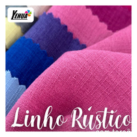 Vente chaude 100% polyester tissé poly lin lolis tissu flux d'air crêpe couleurs unies lolis costume tissu pour vêtements pour femmes