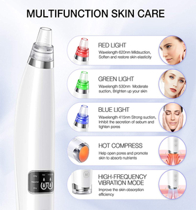 Limpiador de poros Facial portátil, dispositivo eléctrico de succión de espinillas, succión de poros faciales al vacío, removedor de acné y espinillas, 2021 - Product Image 4