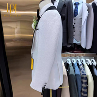 Nouveau Costume Homme de Mariage, Ensemble de Costume Formel Ajusté et Sur Mesure pour Hommes, Blazer Décontracté en Laine Peignée à Revers Crantés