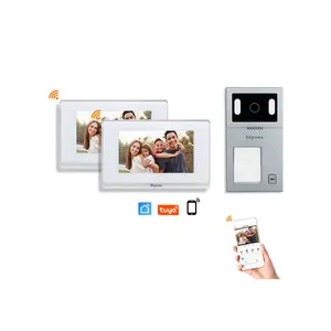 OEM ODM fornitore IP65 impermeabile antipolvere Tuya wifi Smart home Kit 128G SD Card 2 fili Video campanello Set per villa