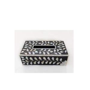 ที่ใส่ทิชชู่ฝังกระดูกแบบสี่เหลี่ยมสำหรับตกแต่ง,ที่ใส่กระดาษทิชชู่ Hadiya Noor งานหัตถกรรม - Product Image 3