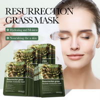 Masque facial en tissu OEM pour soins de beauté hydratants et éclaircissants à la vitamine C, à l'acide hyaluronique, probiotique, biologique et végétalien
