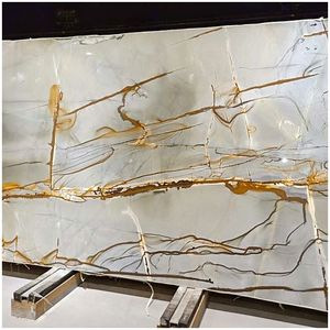 לוח קוורציט רומא כחול טבעי יוקרתי עם ורידים קריסטליים ללובי של מלון יוקרה ולמשטח שולחן למטבח - Product Image 4