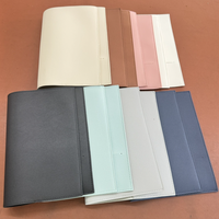 Housse de carnet simple en cuir PU, support de carnet remplaçable, protège-page portable pour carnet, étui de protection pour pages intérieures