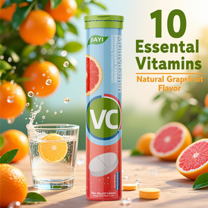 Tabletas Efervescentes Multivitamínicas de Pomelo con Vitaminas ABCD para Energía, Suplementos Deportivos para Adultos - Product Image 1