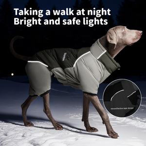 2025 nouveau gros <span class=keywords><strong>chien</strong></span> manteau Pet hiver vestes personnalisé <span class=keywords><strong>Boxer</strong></span> <span class=keywords><strong>chien</strong></span> vêtements tailles réglables animaux veste vendeurs - Product Image 2