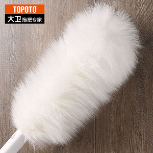 TOPOTO Mini brosse à <span class=keywords><strong>plumeau</strong></span> en laine domestique doux balai de nettoyage avec poignée pour dépoussiérage de voiture - Product Image 3
