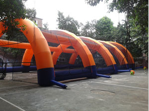 Arena de <span class=keywords><strong>Paintball</strong></span> inflable grande y barata, tienda de búnker de <span class=keywords><strong>paintball</strong></span> inflable naranja, tienda de campo de fútbol grande - Product Image 4