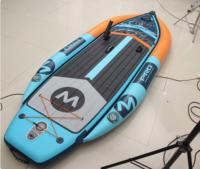 Bateau de pêche gonflable de vente en usine OEM 600lb canoë Kayak 32 ''+ 15'' planche à pagaie gonflable ultra large avec siège