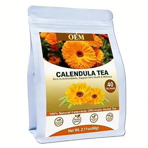 Sachets de thé à la calendula OEM - 100% naturel, riche en antioxydants pour la santé et le bien-être de la peau, qualité alimentaire, 60g, 40 sachets - Product Image 1