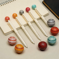 Stylo neutre personnalisé de haute qualité avec logo, en forme de fleur créative, en plastique, gel, largeur d'écriture 0,5 mm, vente en gros