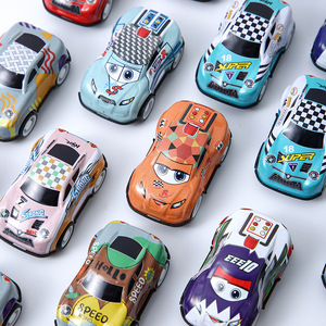Voiture jouet mignonne à rétrofriction en alliage, échelle 1:64, véhicule à friction en métal pour enfants de 2 à 4 ans, design berline unisexe - Product Image 4