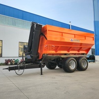 Pompe à grain pour agriculture durable, avec vis sans fin à commande hydraulique et boîte de vitesses, haute productivité, tractée par tracteur, pour épandage précis