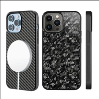 Coque de téléphone en fibre de carbone véritable + TPU pour coque de téléphone en fibre airmid pour 15pro max/15pro/15plus/15