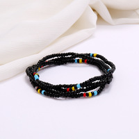 Chaîne de Corps Perles de Verre à Graine Très Vendue Ghana Afrique Bijoux de Perles de Taille en Or Ventre pour Femmes
