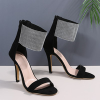 Chaussures à talons hauts pointus ELITES Design Fashion, boucle ornée de diamants brillants, sandales de qualité pour femmes, chaussures de soirée