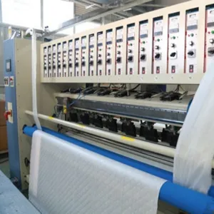 Ultrasonic quilting machine for quilts, mattress and other bedding hometextile products