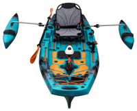 3 Modulaires Polyéthylène PVC Kayak 2-Person Waterproof Paddle Drive pour la Pêche Top Rowing Water Sports Surf Drifting