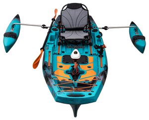 3 Modulaires <span class=keywords><strong>Polyéthylène</strong></span> PVC Kayak 2-Person Waterproof Paddle Drive pour la Pêche Top Rowing Water Sports Surf Drifting - Product Image 6