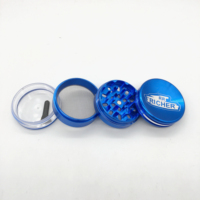 Accessoires pour fumeurs Broyeur aluminium-métal de marque personnalisée Broyeur d'herbes et de chanvre