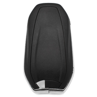 Coque de clé de voiture de remplacement à 2 boutons HU83 avec lame non coupée pour entrée sans clé IM3A, télécommande de véhicule
