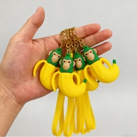 Llavero Portamonedas de Silicona con Figura de Dibujos Animados en 3D de PVC Personalizable Directo de Fábrica, Impermeable, para Promoción de Marca