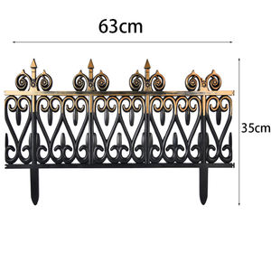 Winslow & <span class=keywords><strong>Ross</strong></span> 4 piezas al aire libre valla decoración PP material dorado pintura hogar jardín valla - Product Image 3