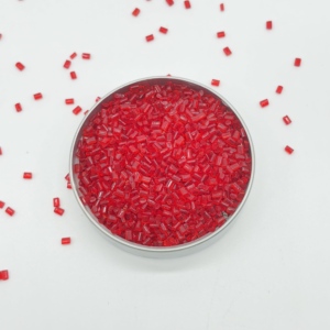 고투명 레드 컬러 마스터 배치 사출 성형은 투명 등급 펠렛 - Product Image 1