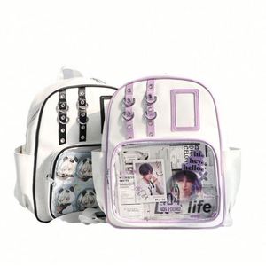 Diseña tu Propio Bolso Ita Transparente de Doble Asa y Gran Capacidad para Estudiantes Universitarios - Product Image 1