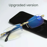 Lunettes de lecture carrées rétro pour hommes et femmes-Objectif HD ultra-léger, bloquant la lumière bleue, lunettes de vue lointaine pour personnes âgées