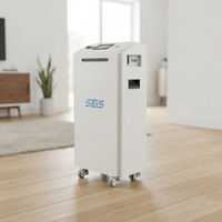 Système de stockage d'énergie divisé SGS pour stock UE, modèle L1, 48V 314Ah 16kWh, batterie LiFePO4 avec roues, BMS CAN RS485, garantie 10 ans