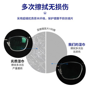 Lingettes nettoyantes pour lunettes Xz, 100 pièces, emballées individuellement, non abrasives, pour le nettoyage des verres et des écrans de téléphone - Product Image 5