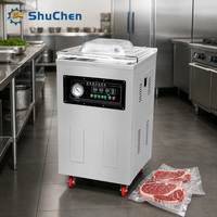 Machine de mise sous vide de table à chambre unique ShuChen pour l'emballage sous vide de viande de poulet, aliments, fromage, dattes, légumes