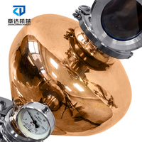 Appareil de distillation domestique pour whisky, 200 l, tête d'oignon, en cuivre