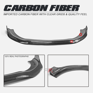 สำหรับเมอร์เซเดสเบนซ์ ปี 2018-2022 W222 S-Class S65 M Type ลิ้นหน้าคาร์บอนไฟเบอร์ - Product Image 3