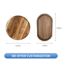 Plateaux de service en bois naturel multi-usages rustiques Offre Spéciale pour charcuterie Desserts cuisine fête mariage-plats personnalisables élégants