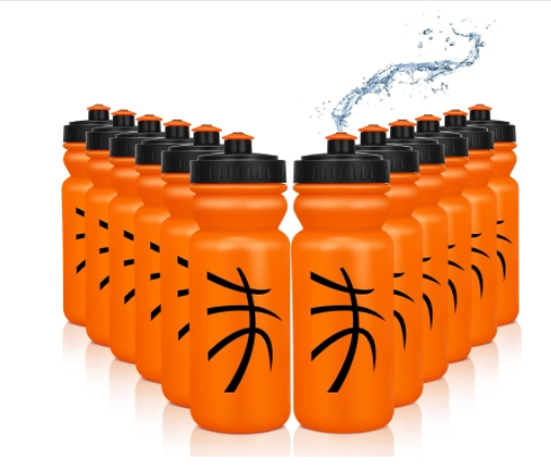 Buy 50 Strong Sports Squeeze Water Bottles - Set Of 6 - Team Pack 22 Oz. BPA Free Bottle Easy Open Push Pull Cap Multiple Colors Available