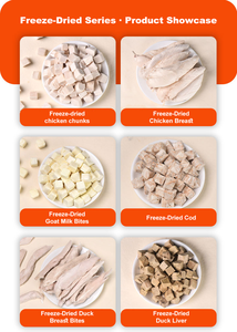 OEM ODM Sac de 500g de friandises lyophilisées arc-en-ciel pour chats et chiens, 5 saveurs mélangées, viande fraîche et fruits, collations saines et nutritives - Product Image 6
