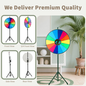 Roue de la Fortune Portable Multicolore en Métal, Taille Moyenne, pour Événements, Sports et Divertissement - Product Image 5
