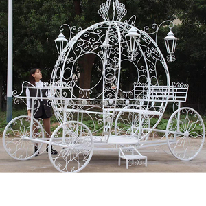 Carrozas de Caballos con Forma de Calabaza al por Mayor, Carruaje <span class=keywords><strong>Real</strong></span> de Cenicienta para Bodas, para Princesas - Product Image 3