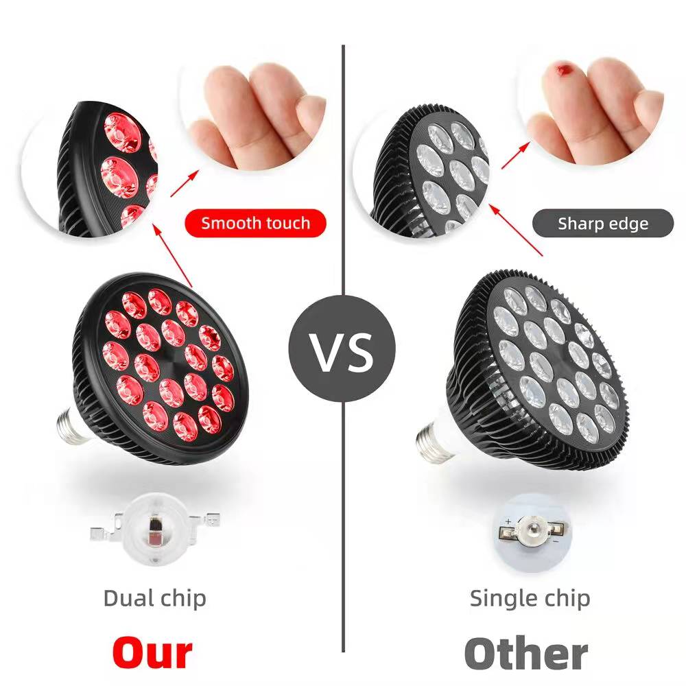 Home Use 54W LED Red Light Therapy Lamp 660nm 850nm Beauty Equipment With Stand