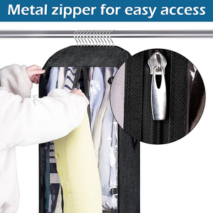 Sortie d'usine sacs de vêtements suspendus portables stockage de garde-robe sacs de déménagement vêtements robes manteaux vestes y compris couverture de <span class=keywords><strong>costume</strong></span> - Product Image 4