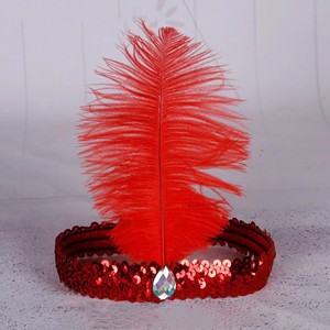 1920S số lượng lớn đà điểu lông headpieces flapper Headband - Product Image 3